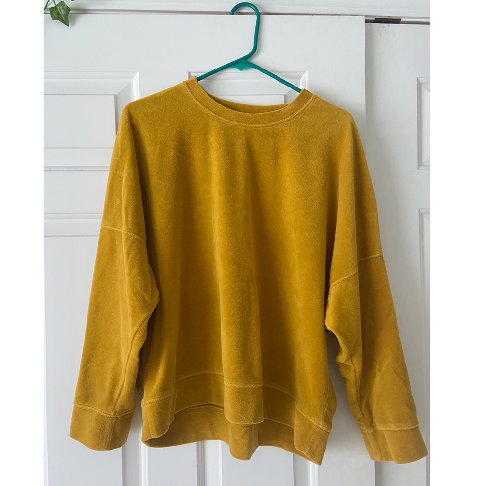 Aerie Velvet Yellow Sweater